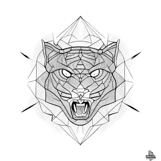 Panther Jumping Through Fire