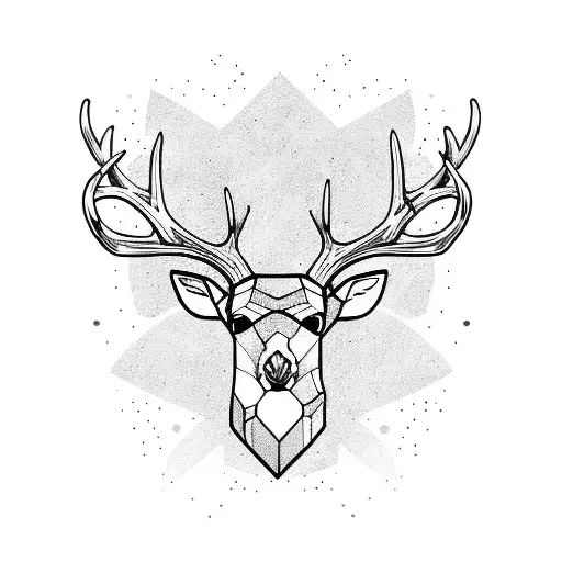 Deer Antlers With Knight