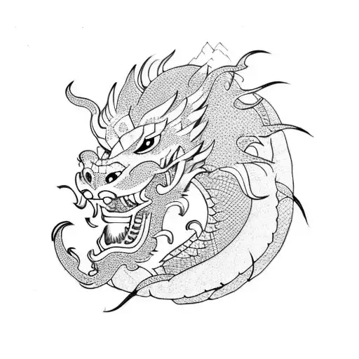Dragon With Lion Head