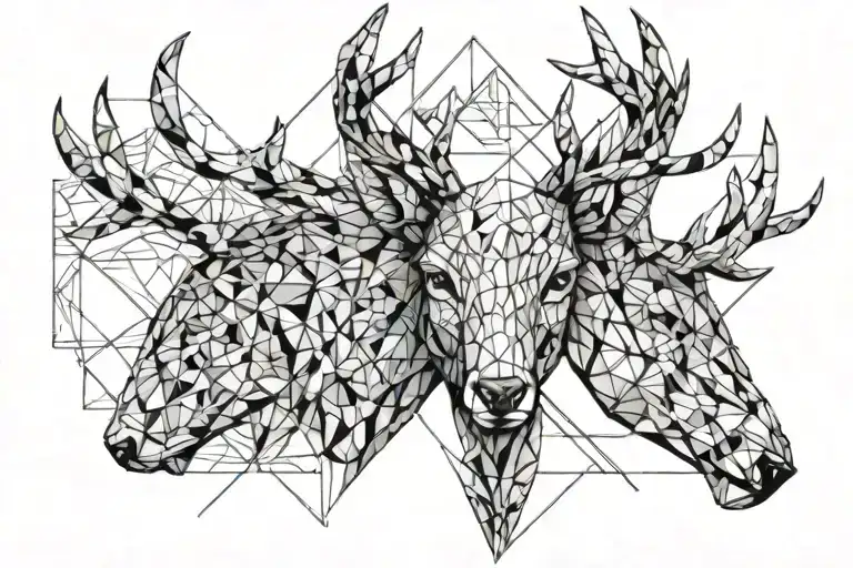 A Deer Face Looking Straight