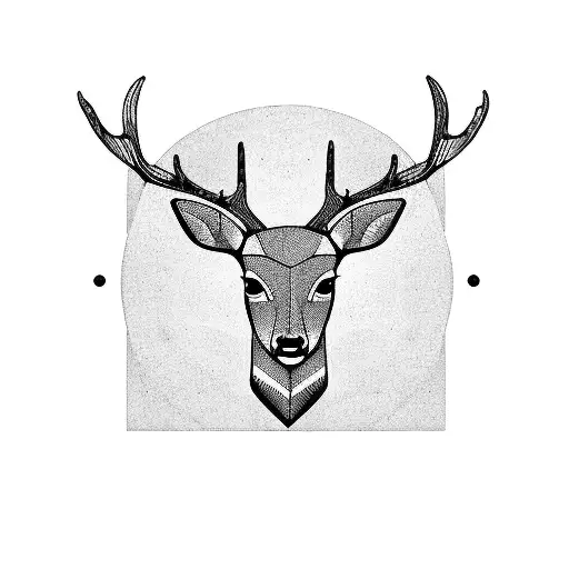 Deer In Gunsight Blurry