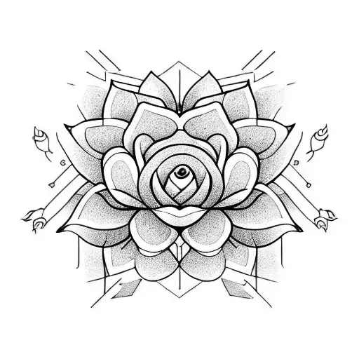 Lotus And Rose With Pheniox