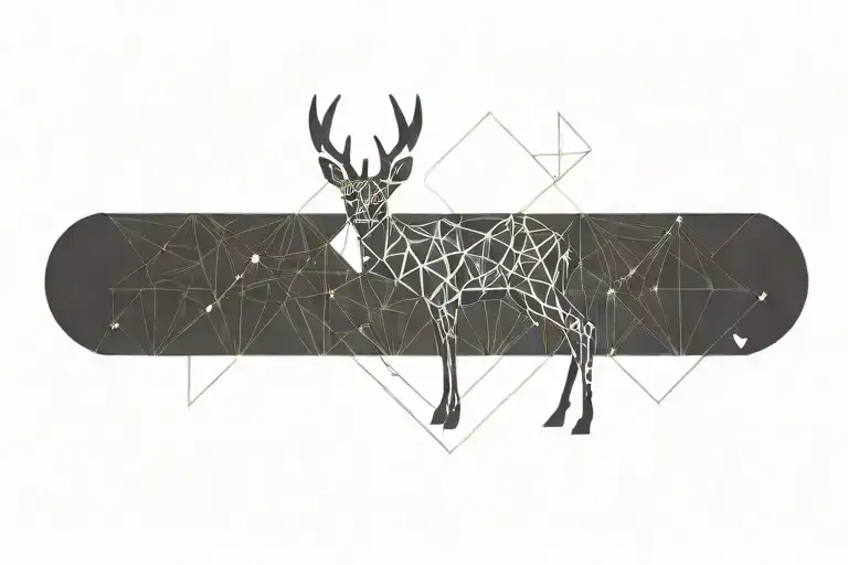 A Deer Looking Straight