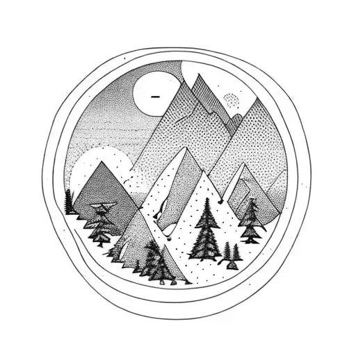 Boxed Mountain Scenery Roadtrip Van Nostalgic