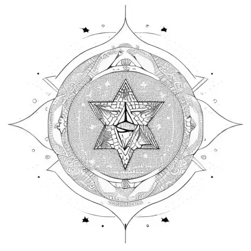 Heart Border Line With Scorpio Star Sign