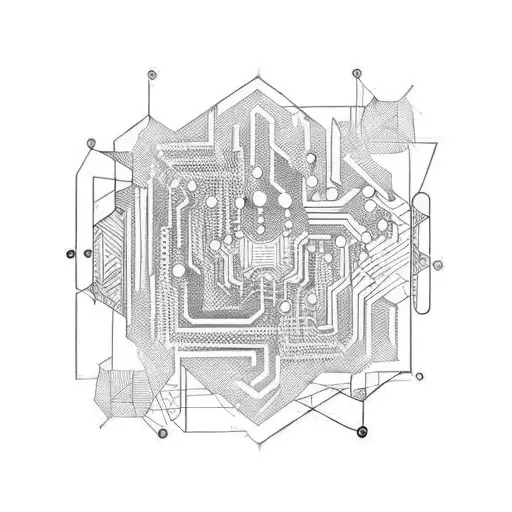 Cyberpunk Circuit Geometry