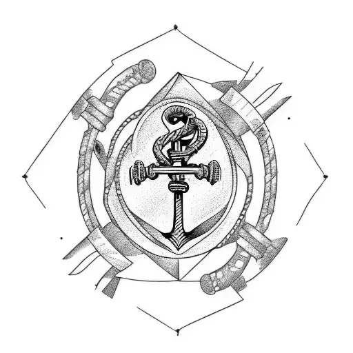 A Biker Riding A Ship's Anchor With Welding Sparks Trailing Behind