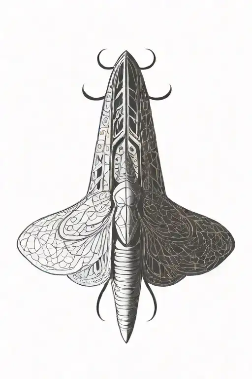 Moth With A Half Moon