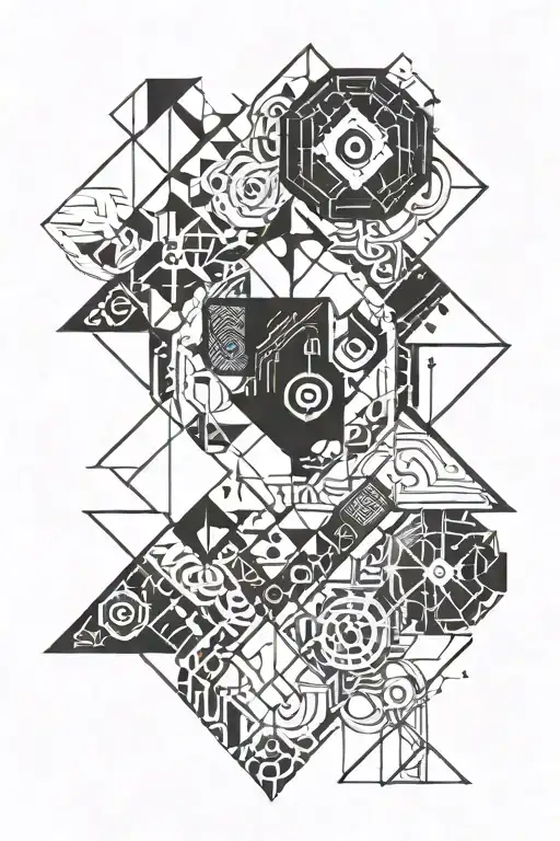 A Gamer Symbol With Anti-religious Symbols Incorporated Into The Design