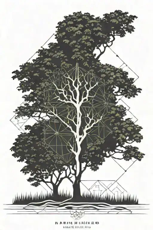 Minimalist Tree With Coordinates