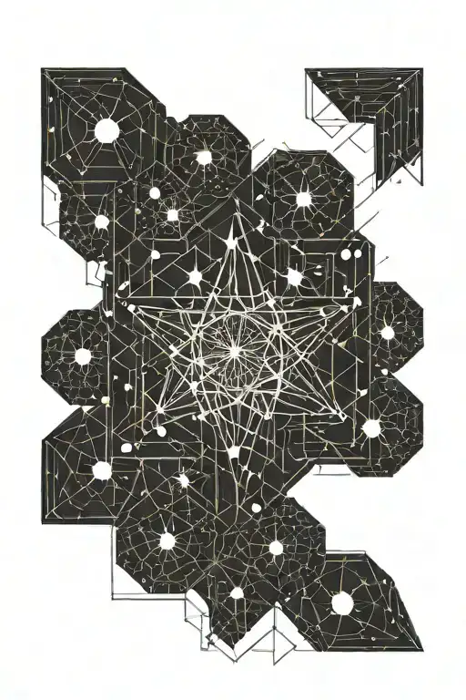 Stars Constelation Connected Line