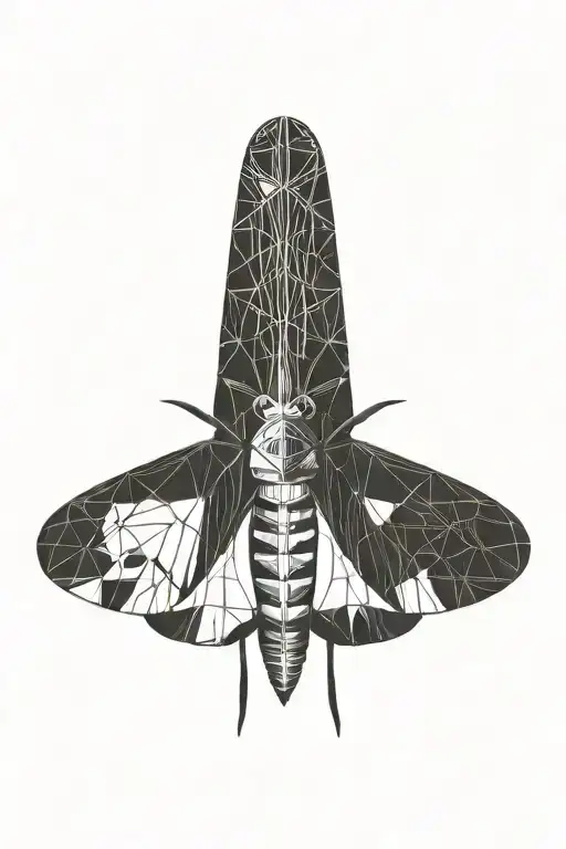 Death Moth With A Small Dagger