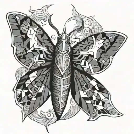 Japanese Moth Like A Mask