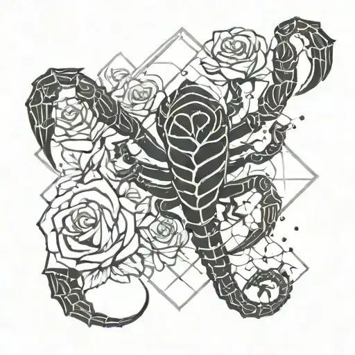 Scorpion With Roses