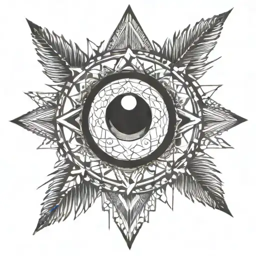 Eye Of Life And The Moon