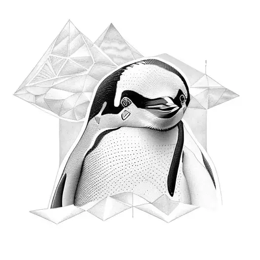 Realistic Penguin Facing Side Ways