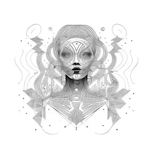 Female Silhouette In Luis Rojo Style