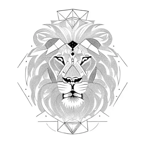 Lion In A Guitar Shape