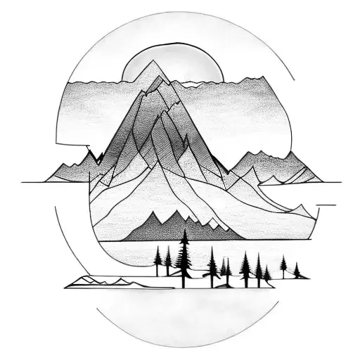 Mountain Scene Island Sunset Sunrise Music