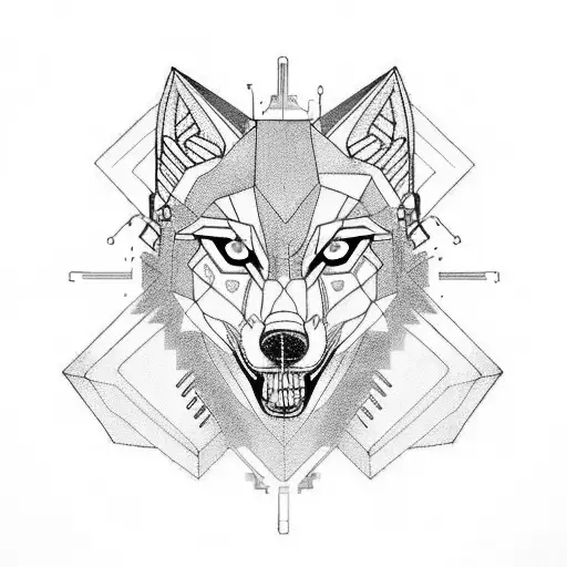 Cyberpunk Wolf