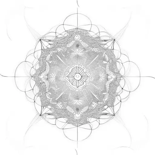 Beautiful Symmetric Quantam Entanglement Pattern