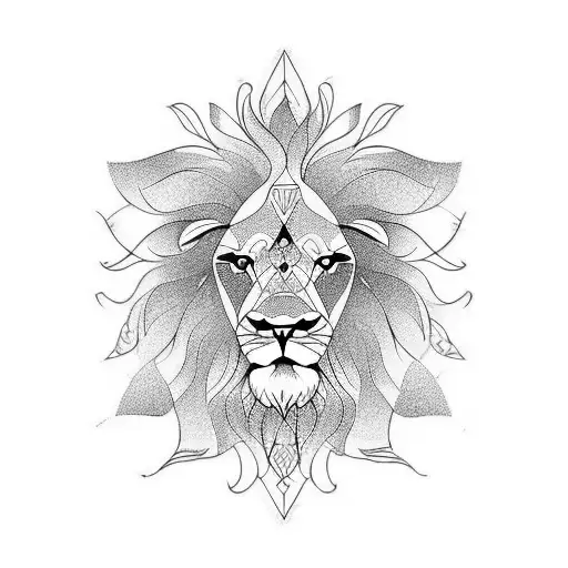 Lion Flowers Vetores