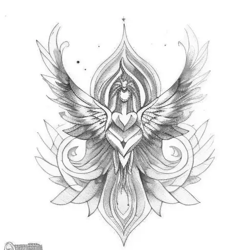 Watercolor Goddess Phoenix