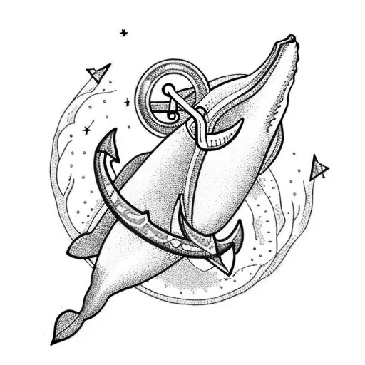 Whale With Anchor