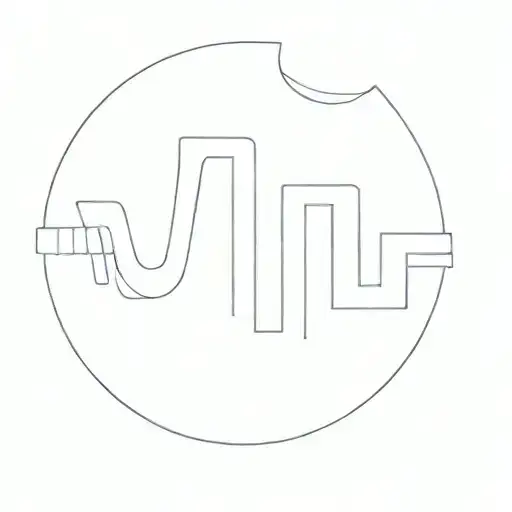 An Audio Waveform Forming The Electric Guitar Made