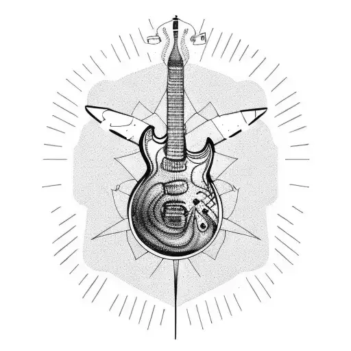 Blackhole Guitar Airplane