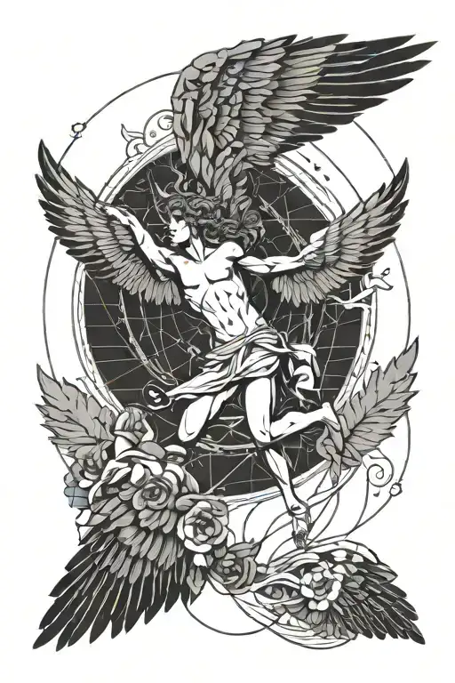Greek Mythology Inspired Tattoo Icarus Falling Icarus