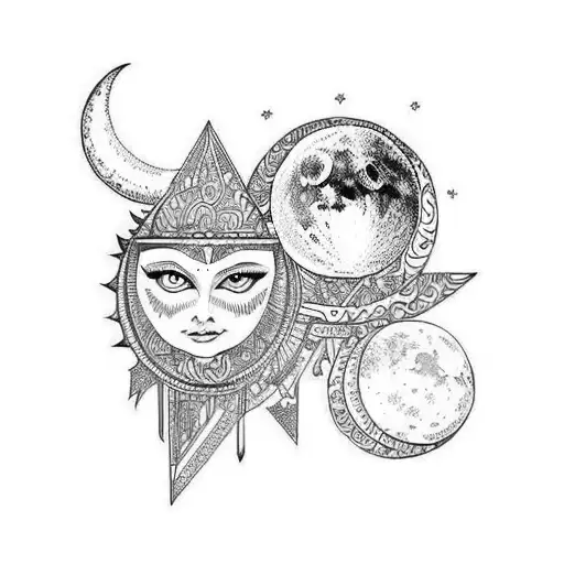 Evil Eye Divine Feminine Moon Meets Divine Masculine Sun