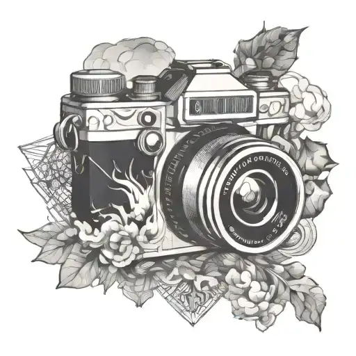 Camera Surrounded By Rising Smoke