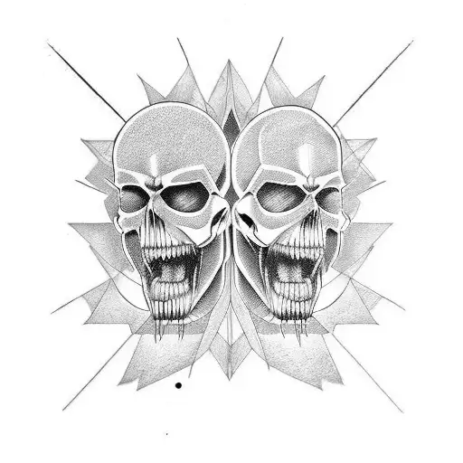 Half Happy Half Evil Split Design