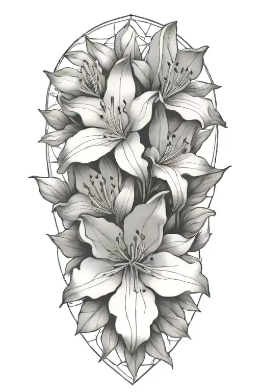 Azaleas Thick Linework
