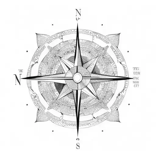 Univers Compass In Golden Ratio