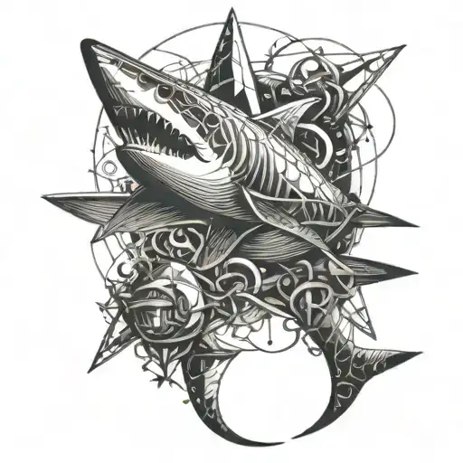 Shark Around A Crash Boat Fishing