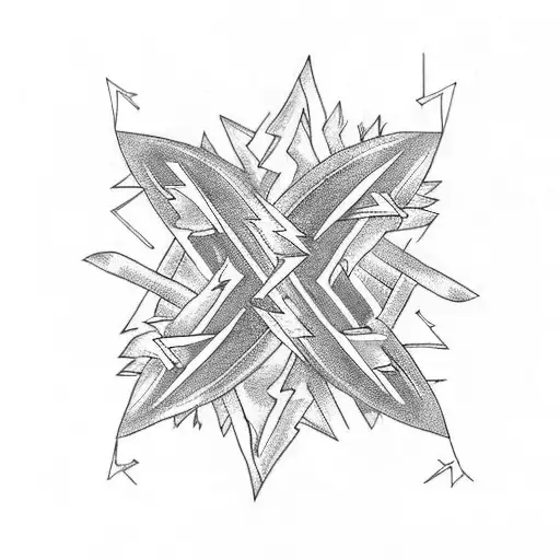 Dna Strand With Lightning