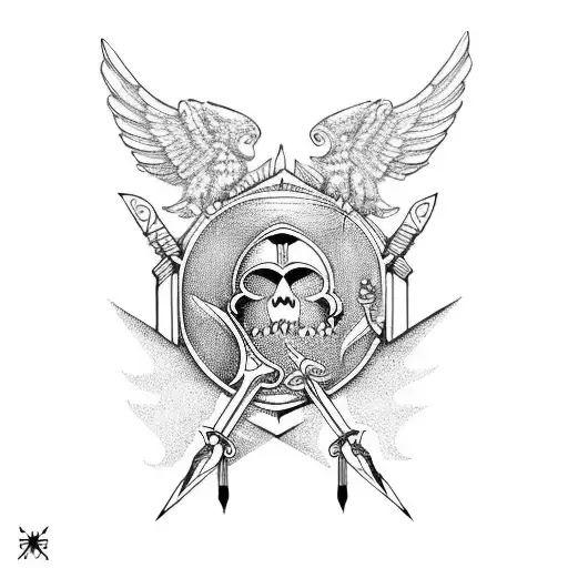 Athena Holding A Sword