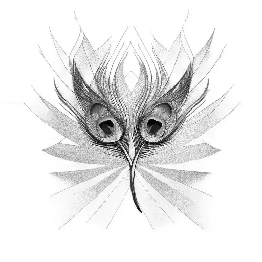 Fluet With Peacock Feather