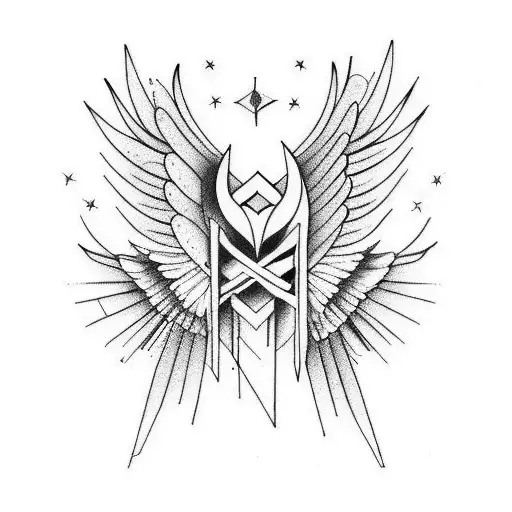 Angels With Incorporated Music Theme For Forearm Sleeve