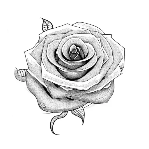 An Intricate Rose Vine Wrapping Around A Stack Of Books