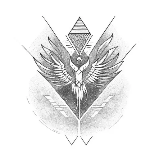 A Shooting Star Leading To A Phoenix