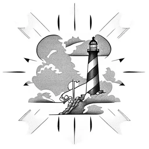 Lighthouse On An Anchor