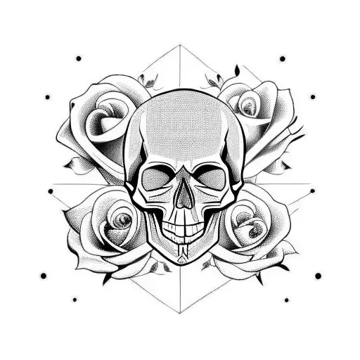 Skull And Roses