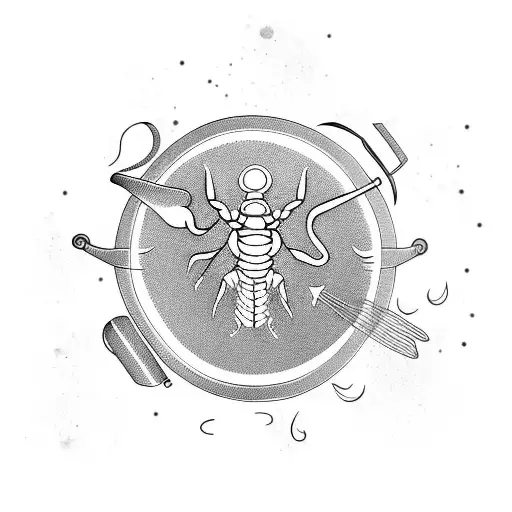 Scorpio Sign With Cooking Utensils