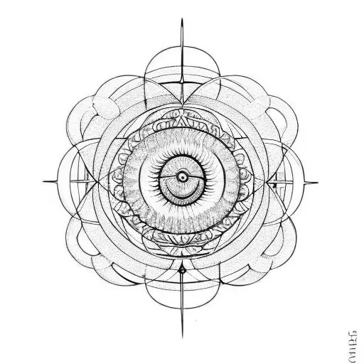 Sacred Geometry Snail Sun