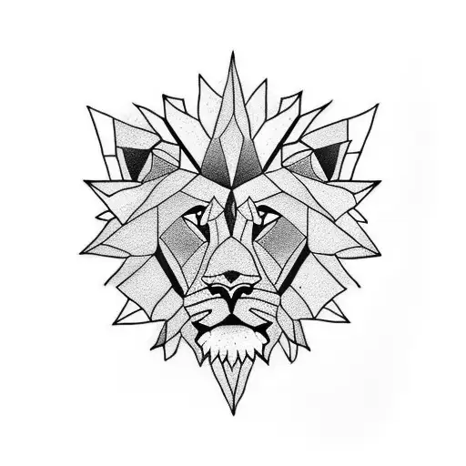 Lion With A Map On A Forearm