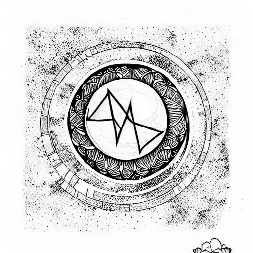 Moon And Infinity Sign