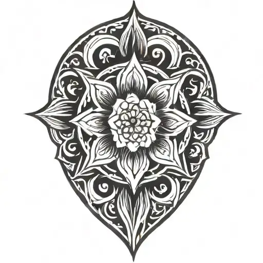 Gothic Lily Mandala